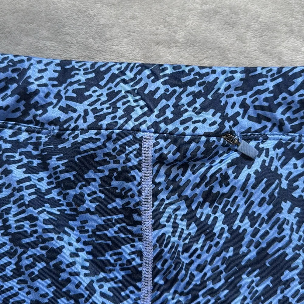 Nike Blue and Black Patterned Dri-Fit Shorts